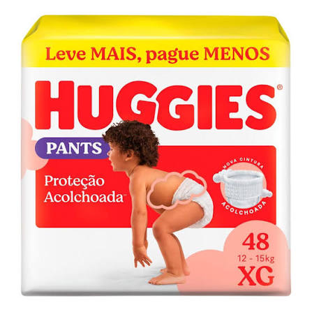 HUGGIES FRALDA SUPREME CARE ROUPINHA HIPER XG COM 48 UNIDADES