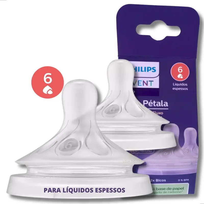 AVENT BICO PETALA 3.0 TAMANHO 6 6M+ 2 UNIDADES 