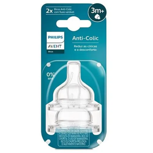 AVENT SCY765/02 BICO ANTICOLIC DUPLO FLUXO 3 - 2 UNIDADES 